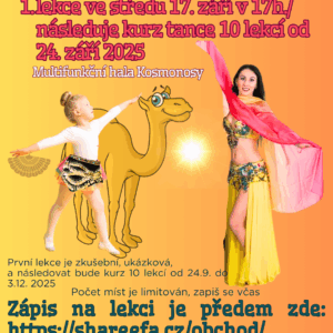 Dětský taneční kurz pohybu a břišní tance  od 17h. s Martinkou od 24.9. pro děti 6 až 15 let
