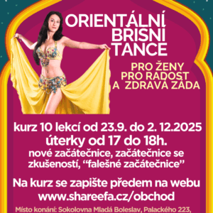 Orientální břišní tance pro ženy začátečnice úterky s Martinou od 17h. s Martinou
