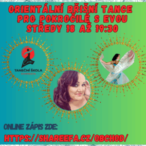 Skupina, kurz orientální břišní tance, bellydance pro pokročilé, od 8. října do 14. ledna ´26, 18-19:30, obsazeno
