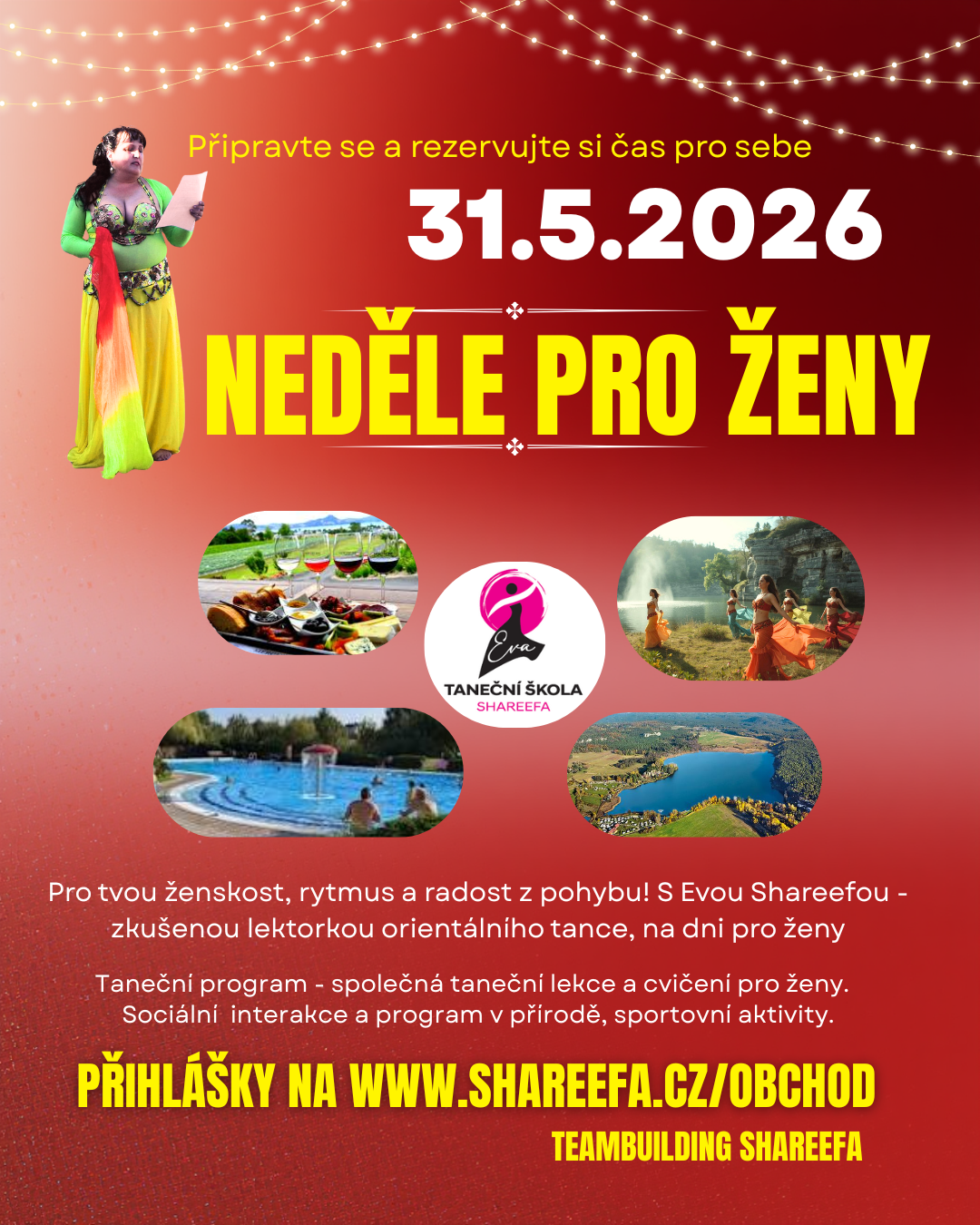 Neděle pro ženy s tancem 31.5. 2026 v Českém ráji – teambuilding