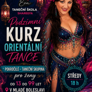 Kurz: Skupina Shareefa- středy od 18 -19:30/ pokročilé orientální tance od 16. 9.-6.12.