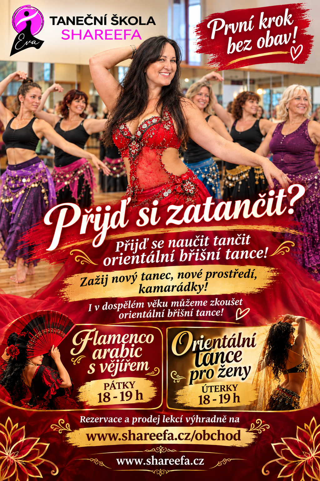 Kurz: Flamenco orient s vějířem – Pátky 18:00 -19:00 do 4.12. / poslední 3 volná místa Kosmonosy