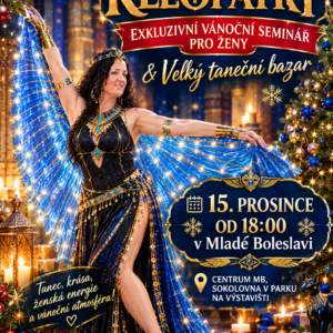 Lekce: Taneční rituál 👑Kleopatry: Exkluzivní vánoční seminář pro ženy & Velký taneční bazar 15.12. 18:00-19:30